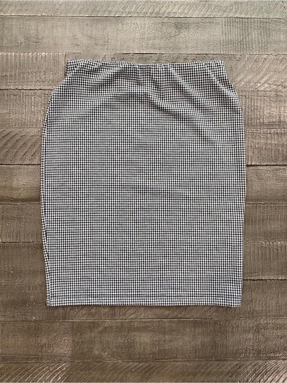 SO Black & White Houndstooth Pencil Skirt Size Small